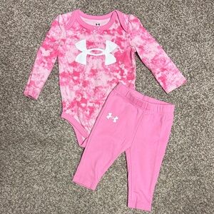 Under Armour Pink Baby Outfit 6 Months Girls